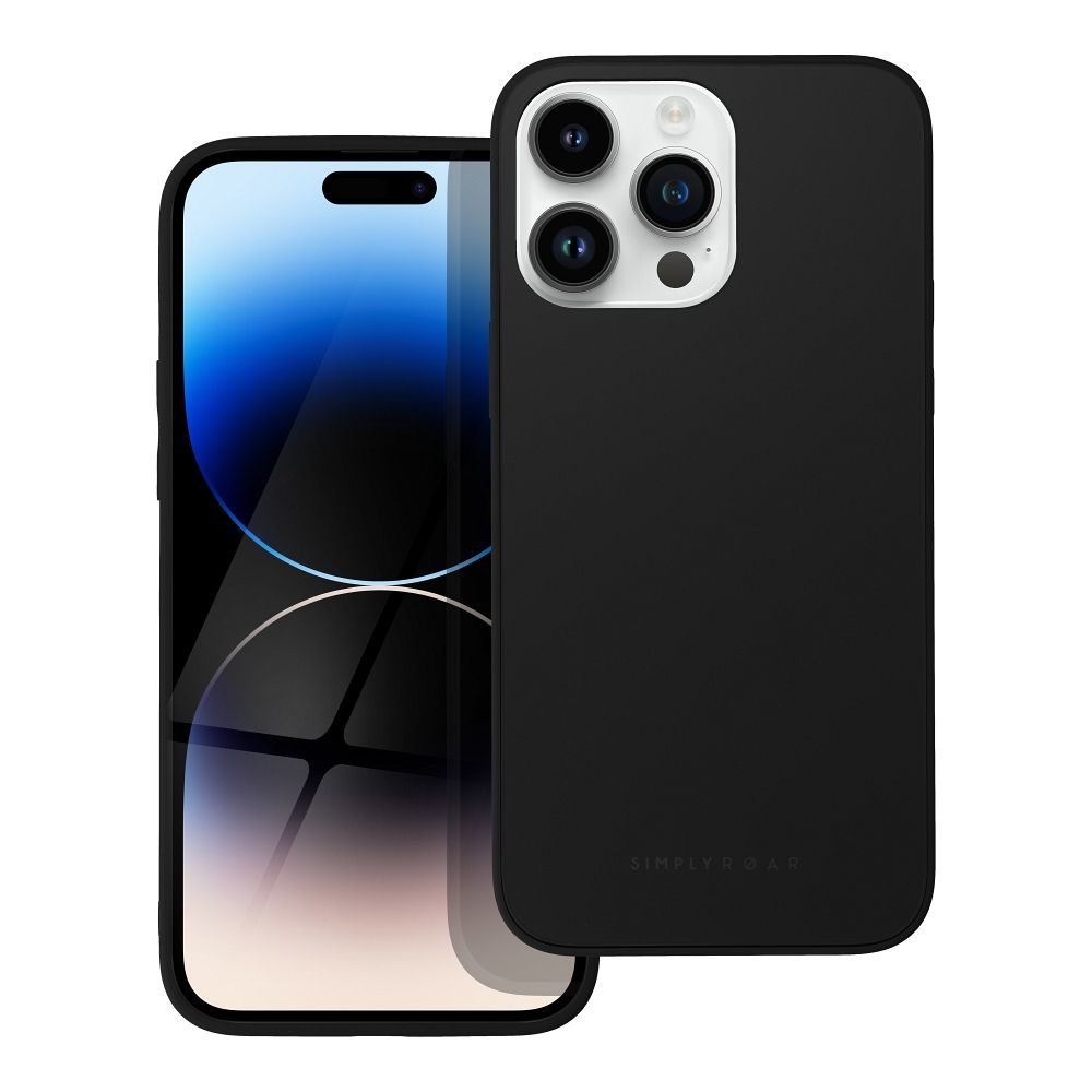 Apple iPhone 14 Pro Max Roar matt üveg hátlap tok (Fekete)