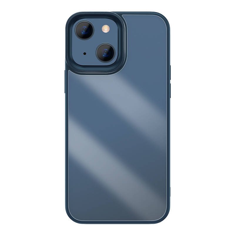 Apple iPhone 13 (6.1) Baseus crystal transparent hátlap tok, kék