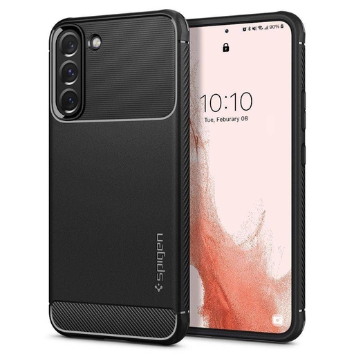 Samsung Galaxy S22 Spigen Rugged armor ütésálló tok (Fekete)