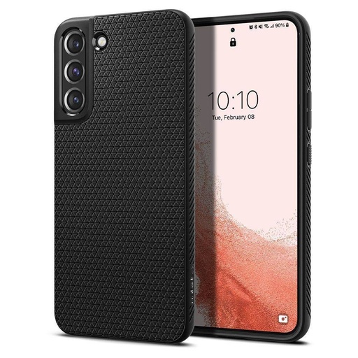 Samsung Galaxy S22 Spigen liquid air prémium hátlap tok (Fekete)