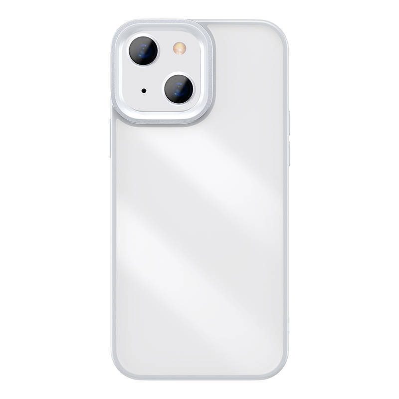Apple iPhone 13 (6.1) Baseus crystal transparent hátlap tok, szürke