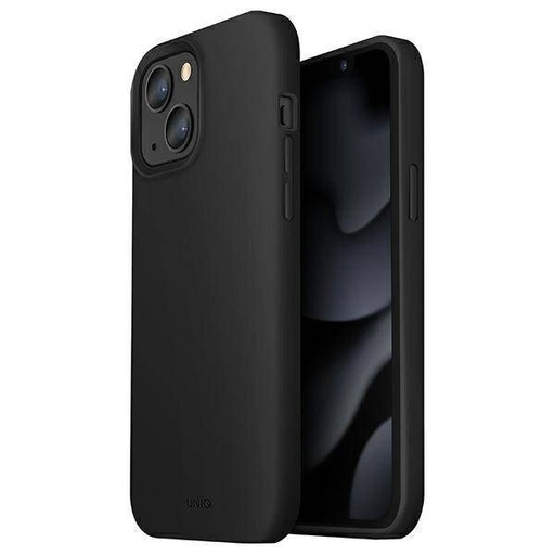 Apple iPhone 13 UNIQ Lino Hue hátlap tok (Fekete)