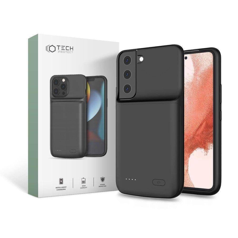 Samsung Galaxy S22 Tech protect powercase power bank hátlap tok (Fekete)