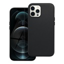 Apple iPhone 12 Pro Max (6.7) Leather Mag magsafe hátlap tok, (Fekete)