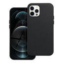 Apple iPhone 12 Pro Leather Mag magsafe hátlap tok (Fekete)