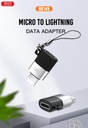 XO NB149-B micro USB–Lightning átalakító adapter (Fekete)