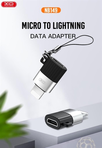 XO NB149-B micro USB–Lightning átalakító adapter (Fekete)