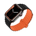 Apple Watch 38 / 40 / 41 mm Hoco WA06 flexibilis mágneses szilikon szíj fekete