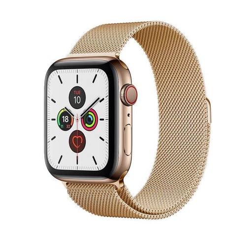 Apple Watch 42 / 44 / 45 / 49 mm Hoco WA03 simple beauty milánói szíj arany