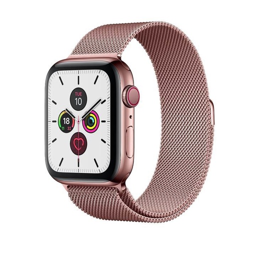 Apple Watch 38 / 40 / 41 mm Hoco WA03 simple beauty milánói szíj rózsaarany