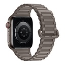 Apple Watch 38 / 40 / 41 mm Hoco WA06 flexibilis mágneses szilikon szíj kávé fekete