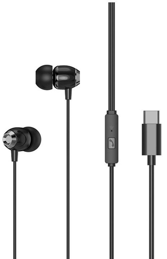 XO EP25 headset (type-c), fekete