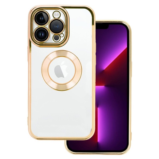 Apple iPhone 14 Beauty átlátszó hátlap tok (Arany)