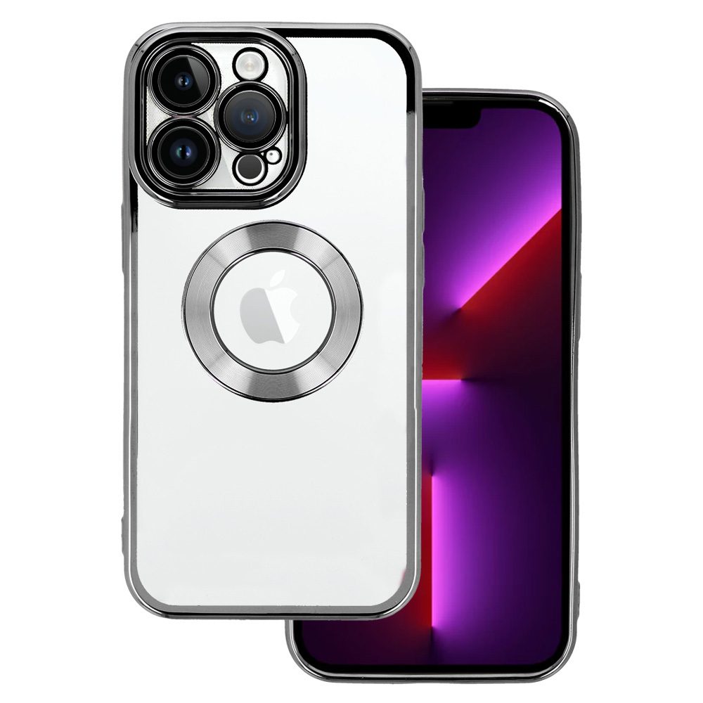 Apple iPhone 14 Beauty átlátszó hátlap tok (Fekete)