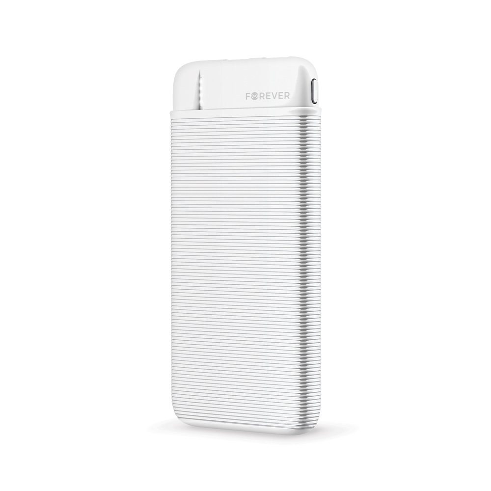 Forever TB 5000mAh kapacítású powerbank, microUSB vezetékkel fehér