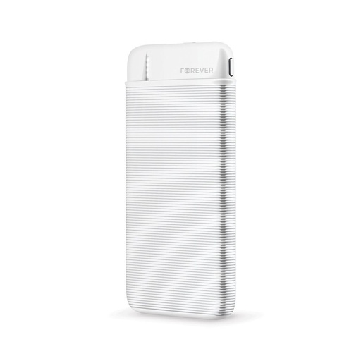 Forever TB 5000mAh kapacítású powerbank, microUSB vezetékkel fehér