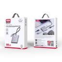 XO HUB012B 4 az 1-ben USB dokkolóállomás (Tranish) – HDMI + USB portok