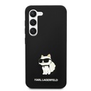 Samsung Galaxy S23+ Black Karl Lagerfeld Liquid Silicone Choupette NFT tok (Fekete) – KLHCS23MSNCHBCK