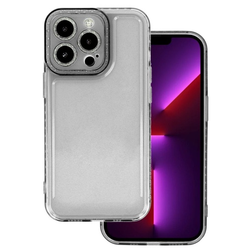 Apple iPhone 13 Crystal diamond hátlap tok (Fekete)