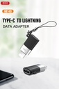 XO NB149-D USB-C–Lightning átalakító adapter (Fekete)