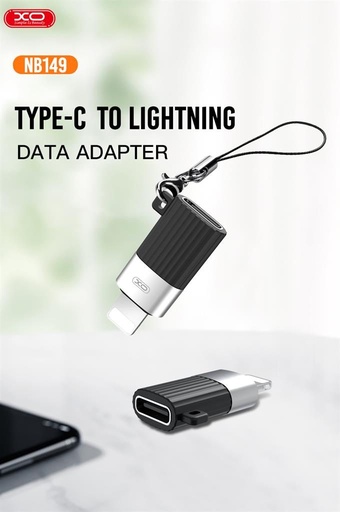 XO NB149-D USB-C–Lightning átalakító adapter (Fekete)