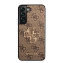 Samsung Galaxy S23 Guess PU 4G Metal Logo tok (Barna) - GUHCS23S4GMGBR