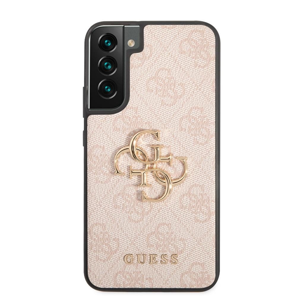 Samsung Galaxy S23+ Guess PU 4G Metal Logo tok (Rózsaszín) - GUHCS23M4GMGPI