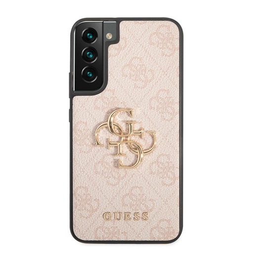 Samsung Galaxy S23+ Guess PU 4G Metal Logo tok (Rózsaszín) - GUHCS23M4GMGPI