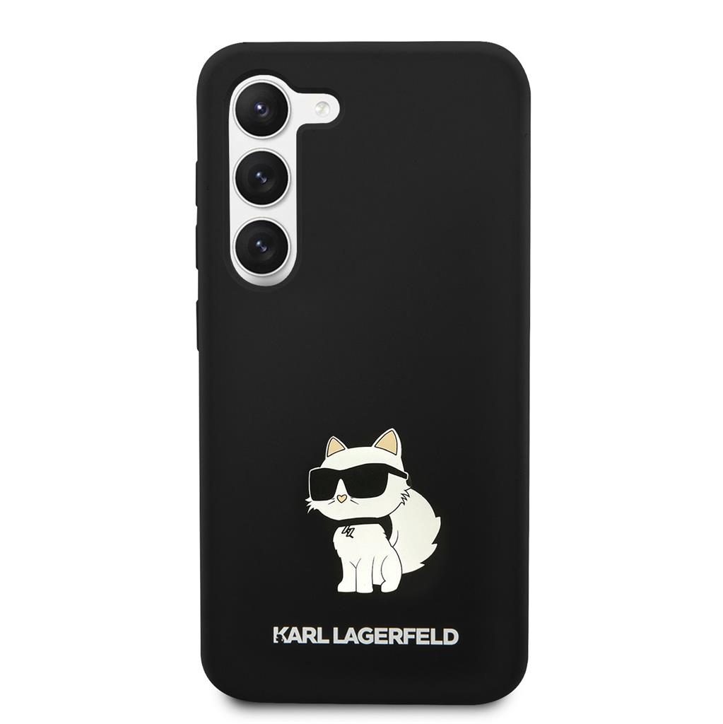 Samsung Galaxy S23 Black Karl Lagerfeld Liquid Silicone Choupette NFT tok (Fekete) – KLHCS23SSNCHBCK