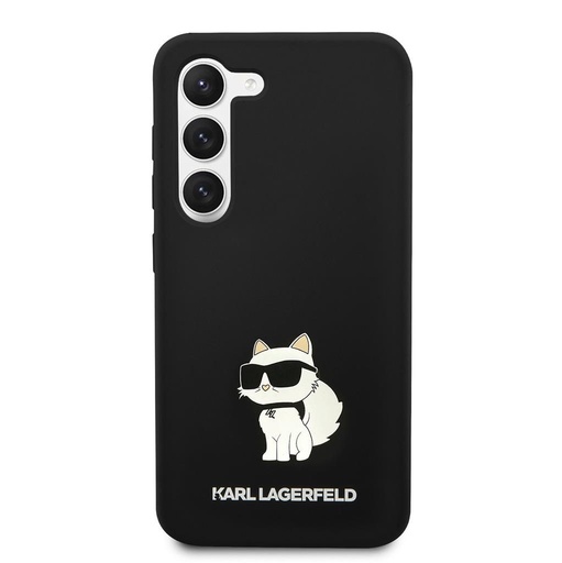 Samsung Galaxy S23 Black Karl Lagerfeld Liquid Silicone Choupette NFT tok (Fekete) – KLHCS23SSNCHBCK