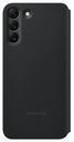 Samsung Galaxy S22 Plus Clear View notesz tok (Fekete)