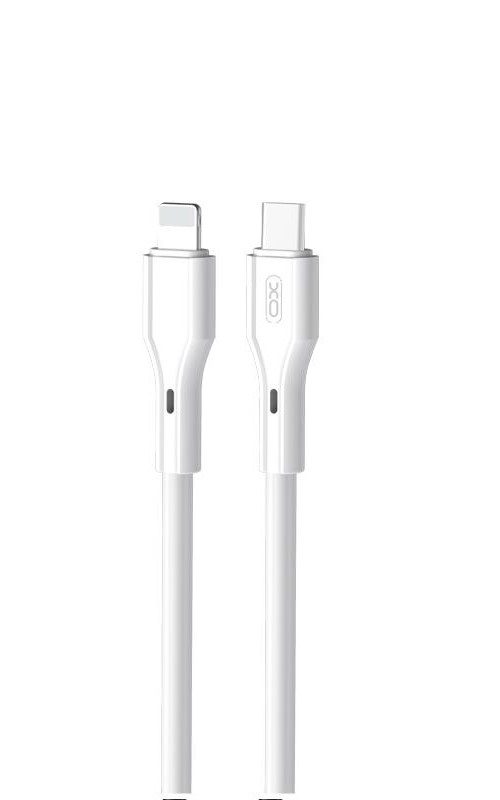 XO NBQ231A Rock Series USB-C–Lightning adatkábel (Fehér) – 27W