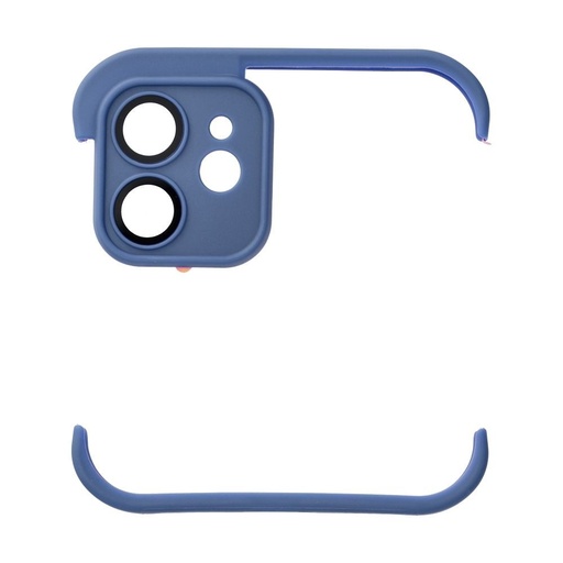 Apple iPhone 12 Mini Bumpers tok kameravédelemmel (Kék)