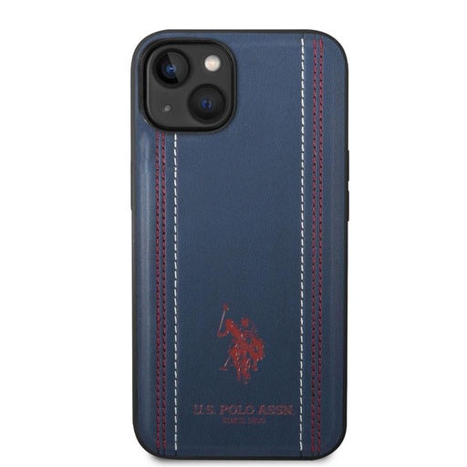 Apple iPhone 14 U.S. Polo Stitched Lines hátlap tok (Kék) - USHCP14SPFAV