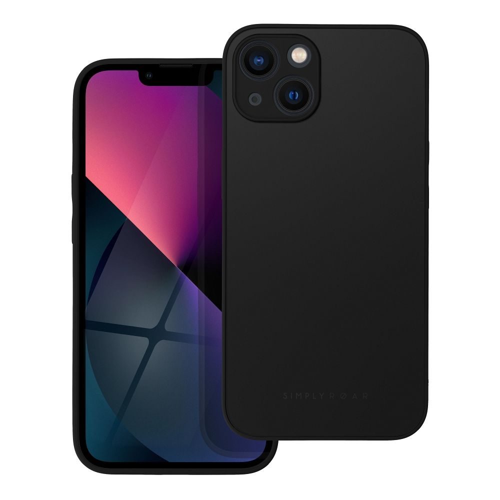 Apple iPhone 13 Roar matt üveg hátlap tok (Fekete)