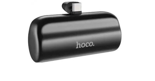 HOCO J106 5000 mAh kapacítású kompakt powerbank, type-c csatlakozóval, kitámasztóval fekete