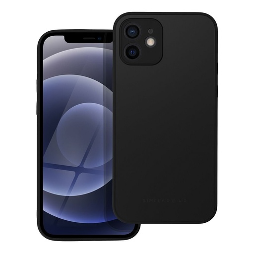 Apple iPhone 12 Roar matt üveg hátlap tok (Fekete)