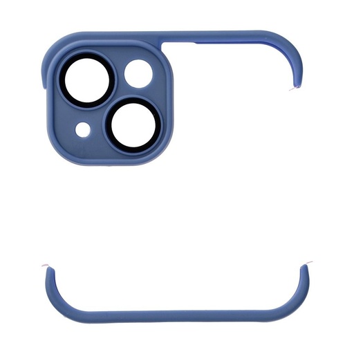 Apple iPhone 14 Mini Bumpers tok kameravédelemmel (Kék)