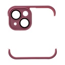 Apple iPhone 14 Mini Bumpers tok kameravédelemmel (Cseresznye)