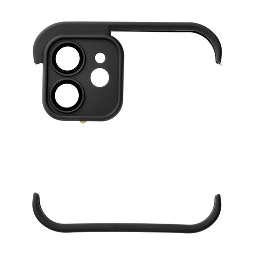 Apple iPhone 12 Mini Bumpers tok kameravédelemmel (Fekete)