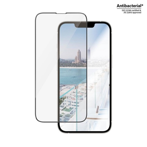Apple iPhone 13 / 13 Pro / 14 / 16e PanzerGlass ultra wide fit tükröződésgátló prémium üvegfólia (Átlátszó)