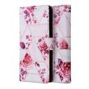 Samsung Galaxy A33 5G Tech Protect Wallet Floral notesz tok (rózsa minta)
