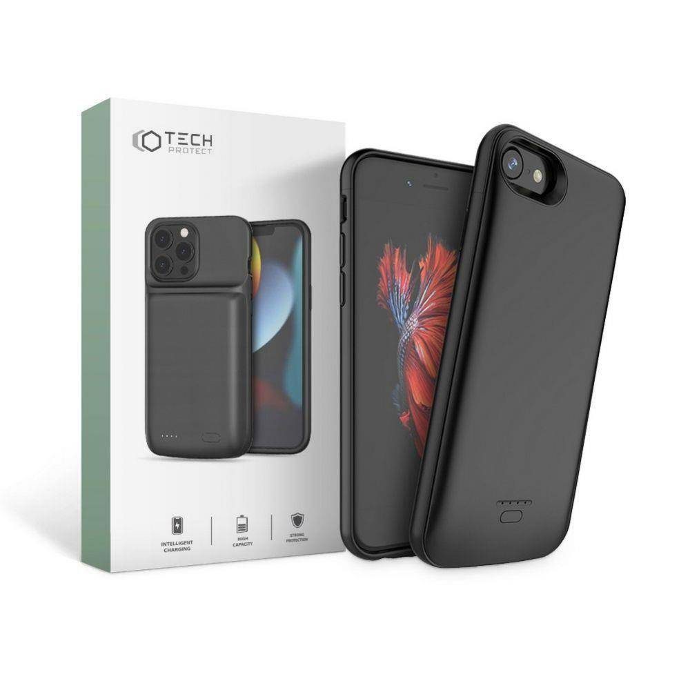 Apple iPhone 7/8/SE 2020/SE 2022 Tech protect powercase power bank hátlap tok (Fekete)