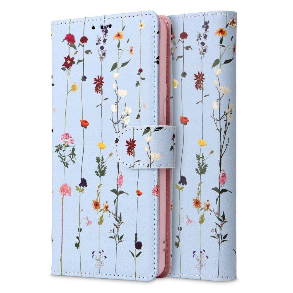Samsung Galaxy A53 5G Tech Protect Wallet Garden notesz tok (Kék)