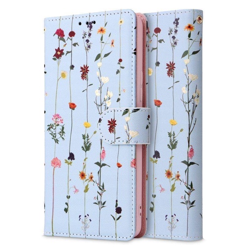 Samsung Galaxy A53 5G Tech Protect Wallet Garden notesz tok (Kék)