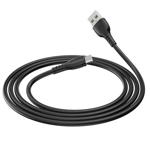 Borofone BX51 microUSB kábel, 1M, 3A, fekete