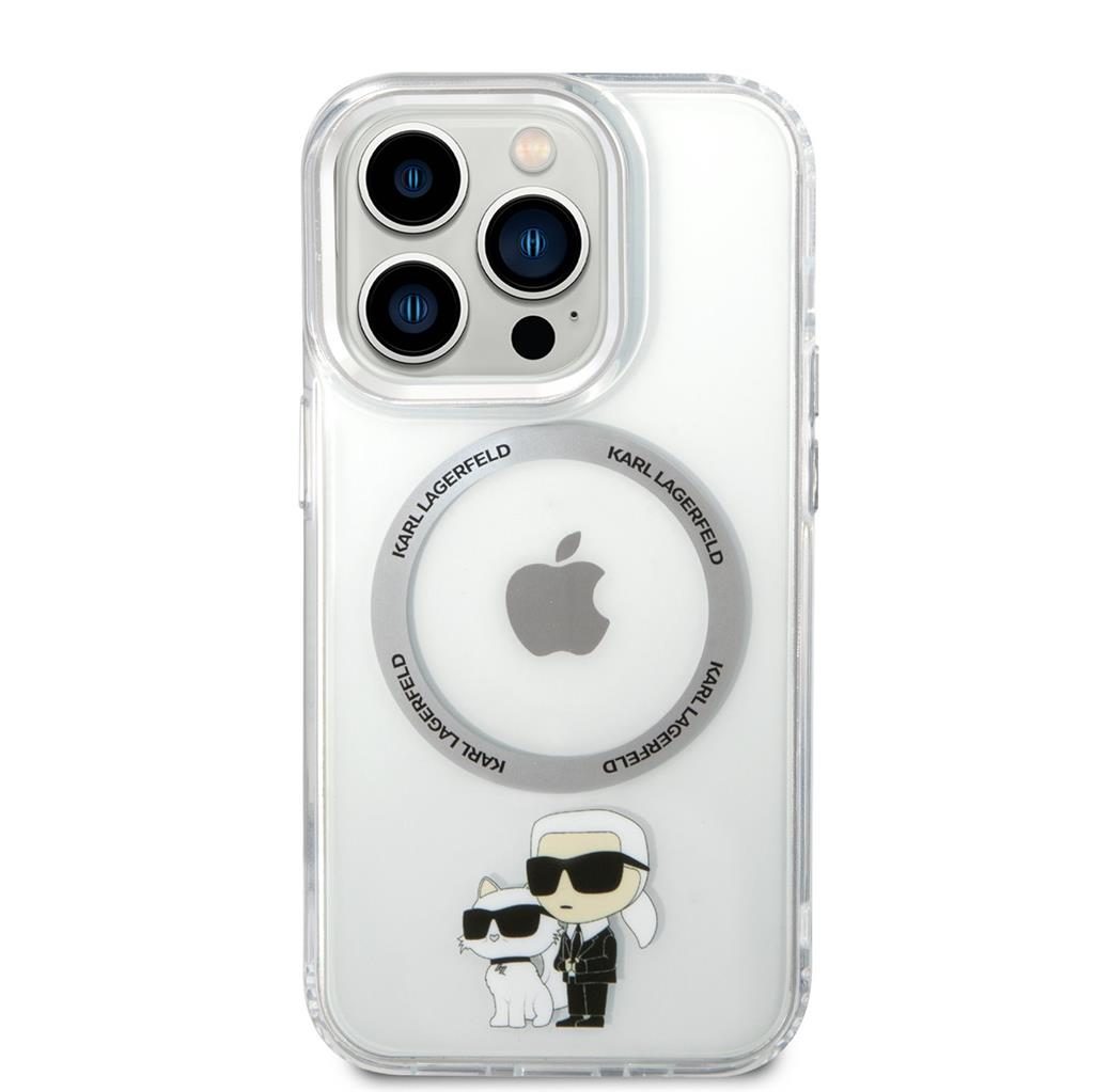Apple iPhone 13 Pro Karl Lagerfeld MagSafe Compatible IML Karl and Choupette NFT tok (Átlátszó) – KLHMP13LHNKCIT