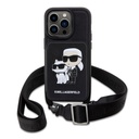 Apple iPhone 14 Pro Max Karl Lagerfeld Saffiano Crossbody Karl and Choupette NFT tok (Fekete) – KLHCP14XCSAKCPMK