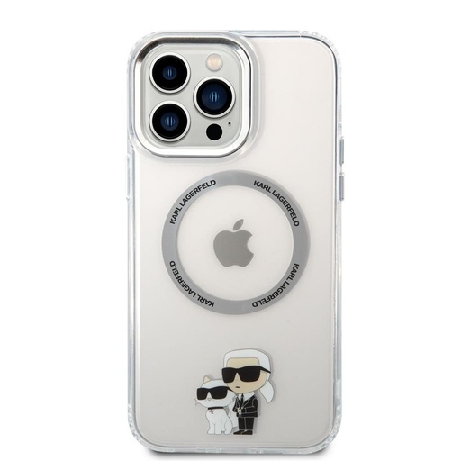 Apple iPhone 13 Pro Max Karl Lagerfeld MagSafe Compatible IML Karl and Choupette NFT tok (Átlátszó) – KLHMP13XHNKCIT