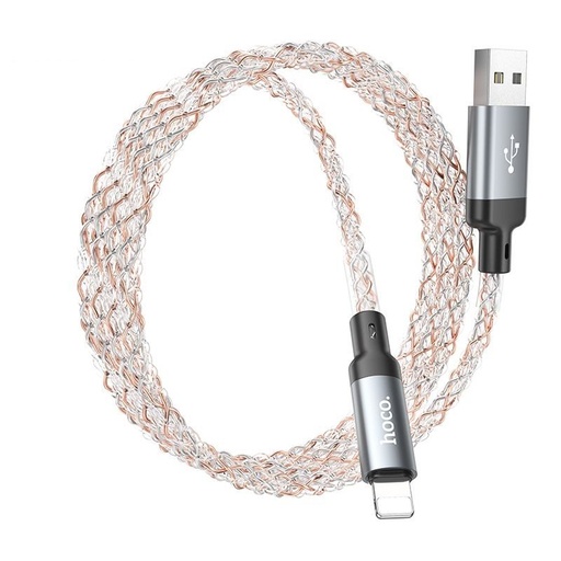 Hoco U112 adat/töltő kábel USB-A-lightning szürke